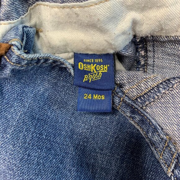 Oshkosh B'gosh Vestbak Size 24M Pants Overalls Cowboy Western Style Denim Jeans - Picture 11 of 12
